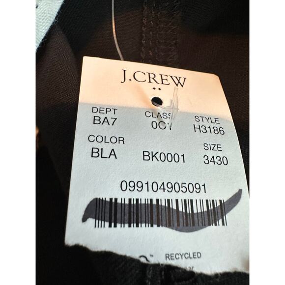 J. Crew Factory Straight Fit Flex Chino Pants Black Size 34x30 Casual Work Wear - Picture 9 of 11
